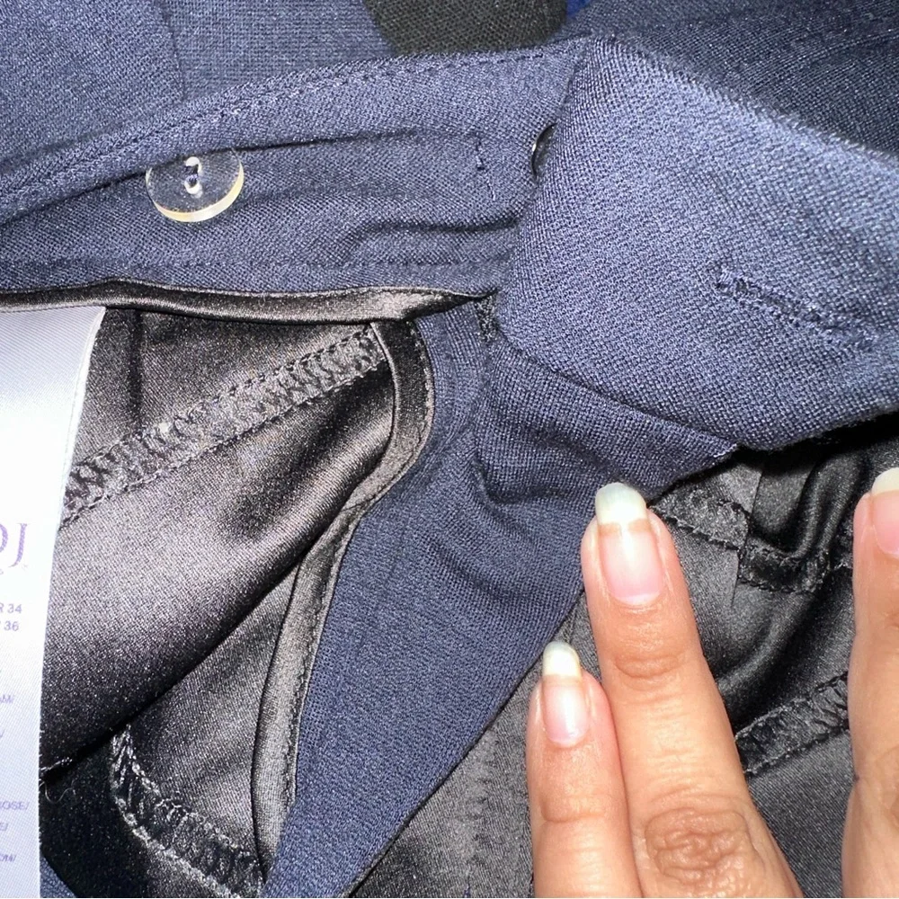 NYDJ Betty Ankle Pants Sz 2‎ Ponte Knit Navy